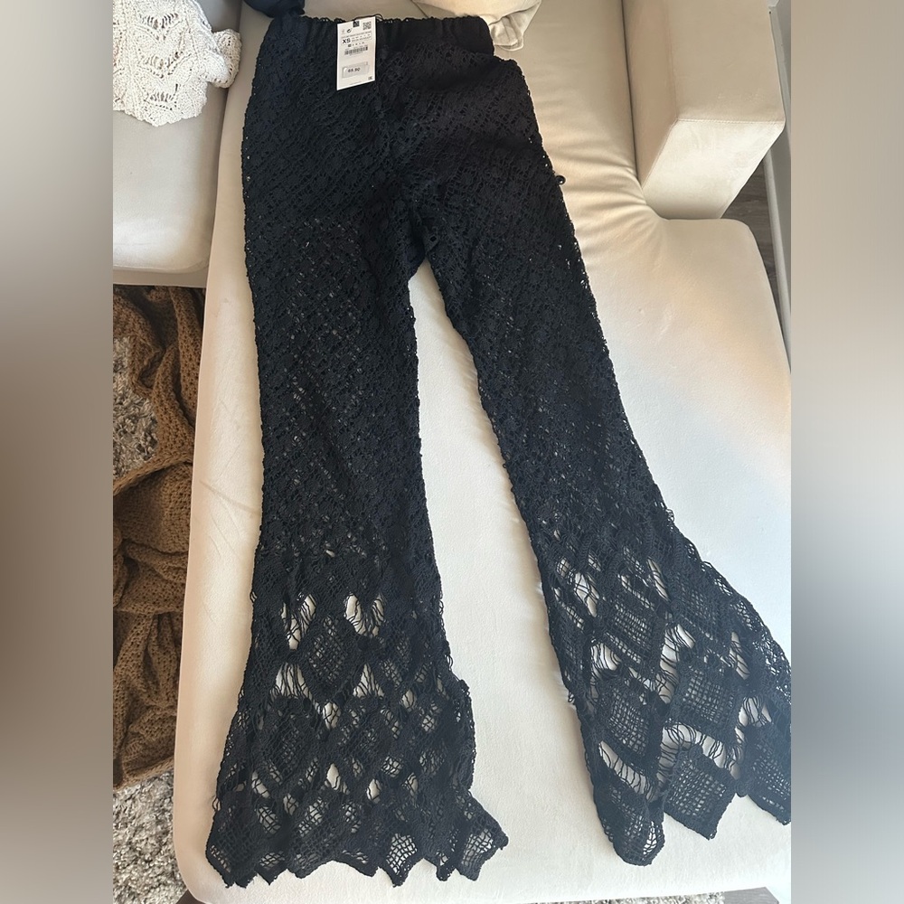 Zara lace beach pants